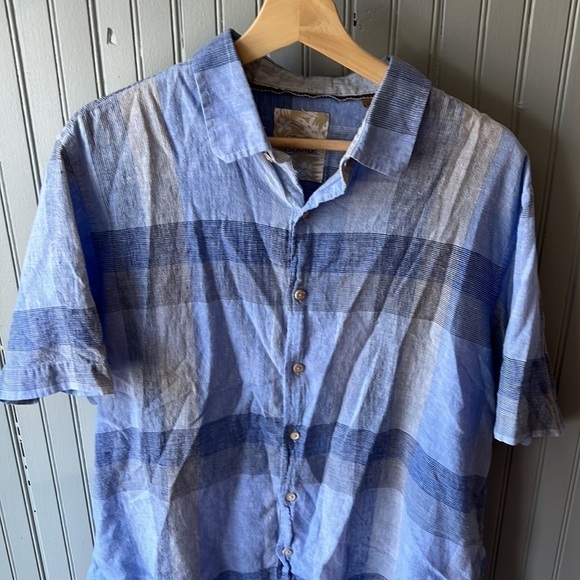 TASSO ELBA ISLAND LINEN BLEND SHIRT SIZE XL - Picture 3 of 7
